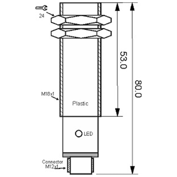 سنسور کد OPS-21000-P18-TB-EM-S4