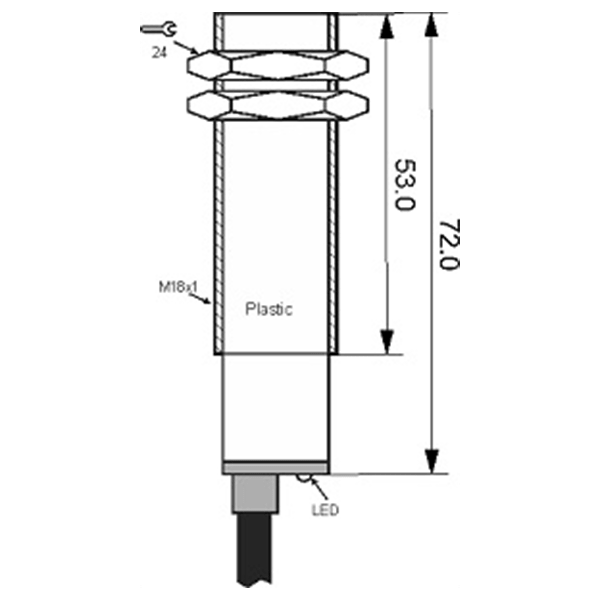 سنسور کد OPS-21000-P18-TB-EM