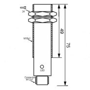 سنسور مغناطیسی سه سیمه سوکتی MPS-310-CP-18-S4