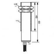 سنسور مغناطیسی سهد سیمه کابلی کد MPS-310-OP-18