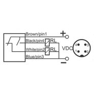 سنسور نوری دوطرفه گیرنده PNP مدل OPS-4300-P-18-TB-RC-S4